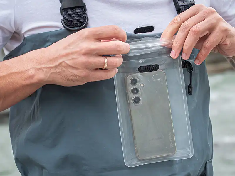 Herausnehmbare wasserdichte und touchscreen-kompatible Innentasche